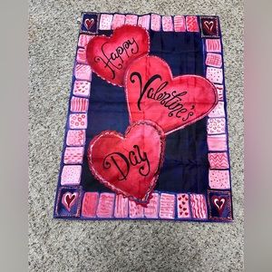 Outdoor valentine flag